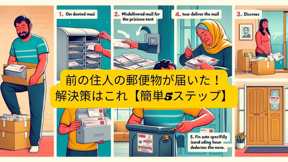 前の住人の郵便物が届いた！解決策はこれ【簡単5ステップ】｜お役立ちコラム｜東京中古一戸建てナビ